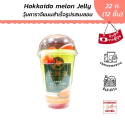 เยลลี่ รสเมลอน จากฮอกไกโด ขนาด 264 กรัม (22 กรัม x 12 ชิ้น) - Hokkaido Melon Jelly