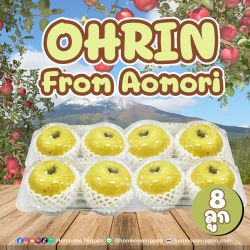 [แพ็คใส 8 ลูก] แอปเปิลโอริน จากเมืองอาโอโมริ - Ohrin Apple from Aomori